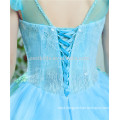 Fashionable Latest Cap Sleeve Design Lady Ball Gown Wedding Dress